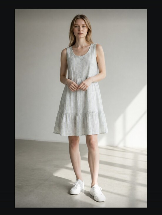 Universal Thread Dresses & Skirts - Universal Thread Mint Green and White Striped Sleeveless Dress-XS